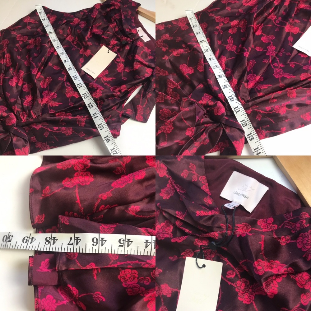 ❌sold❌NEW Cinq a Sept Nanon Dress 100% Silk Size 4 - Picture 6 of 8